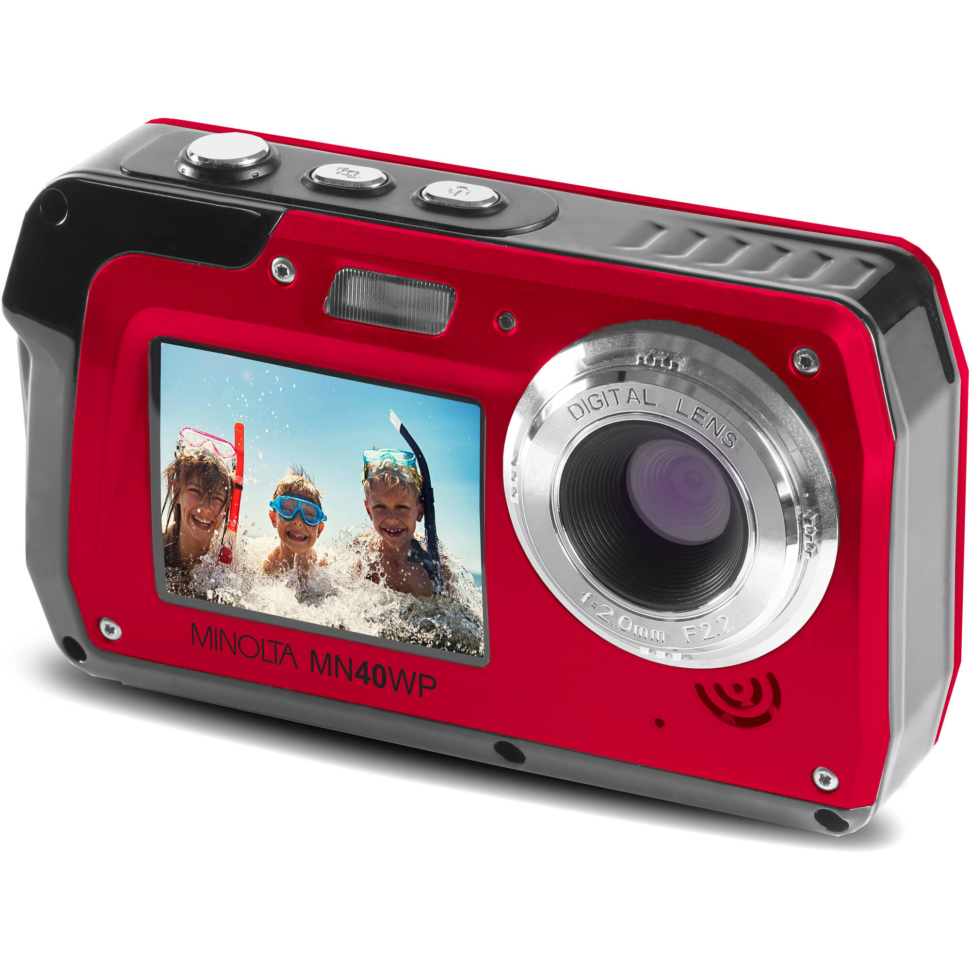 Minolta MN40WP Waterproof Dual-Screen Digital Camera